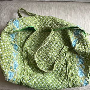 Good condition Vera Bradley Green Duffel